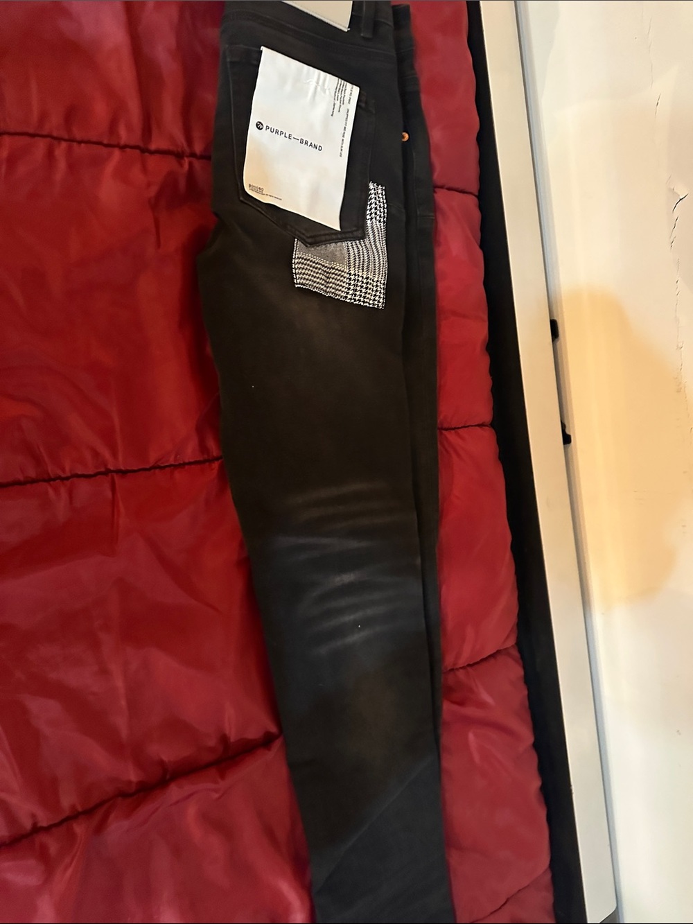 Black Distressed Slim Jeans - Picture 8 of 10